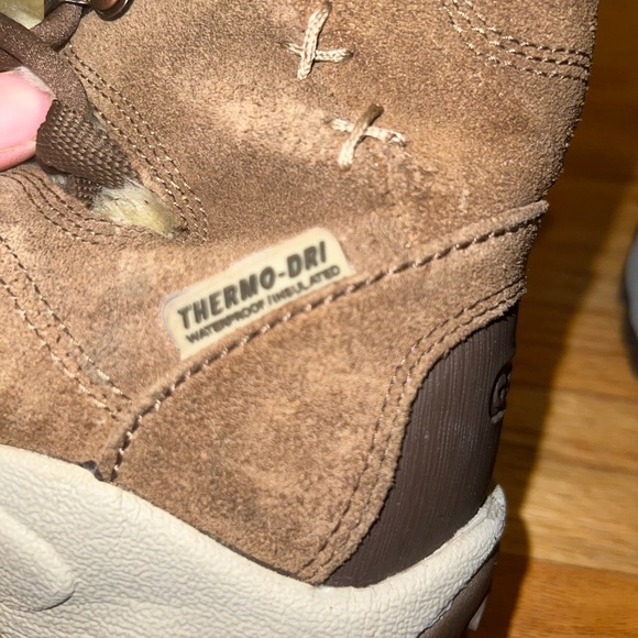 Hi-TEC St. Moritz Thinsulate Brown and Tan Women’s Snow Winter Boots - Size 7.5 - Picture 13 of 17